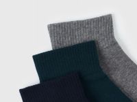 Короткие носки с поддержкой стопы, 3 пары, Зеленый