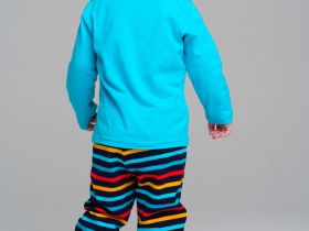 Комплект детский трикотажный для мальчиков: фуфайка (футболка с длинными рукавами), брюки