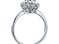 Классическое кольцо из белого золота с бриллиантами э4001кц09200303