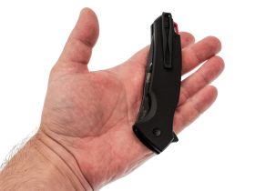 Складной нож Mr.Blade Hellcat Mini LE Ghost blackwash, сталь VG-10, рукоять Black G10