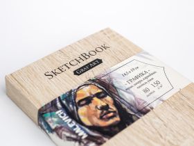 Скетчбук для графики Малевичъ "GrafArt" Light Wood 14,5х19 см 80 л 150 г