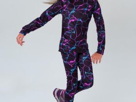 Термокомплект трикот. для девочек: фуфайка (футболка) с длин. рук, брюки для эпизод. использования