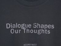 Футболка с текстовым принтом, Серый