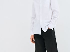 Рубашка из хлопка для мальчиков, Белый