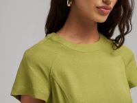 Платье мини изо льна и вискозы