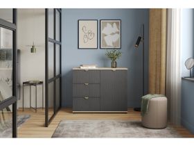 Тумба Монблан 93x76 Косы Графитовый/Дуб Ирландский
