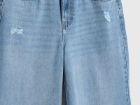 Прямые свободные джинсы, Голубой