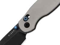 Складной нож Kizer Phoca CD, сталь 14C28N, рукоять алюминий, серый/черный