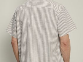 Рубашка с коротким рукавом в полоску