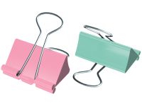 Зажим для бумаг Berlingo 32 мм, 12 шт, цветные, пластиковый тубус