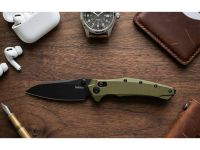 Складной нож Kershaw Bareknuckle DuraLock, сталь MagnaCut, рукоять алюминий, оливковый/черный