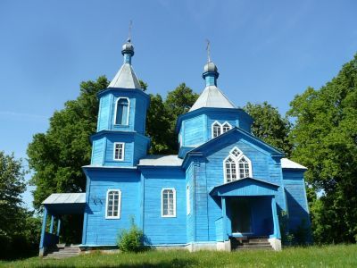 Никольская церковь (деревянная) с интерьером