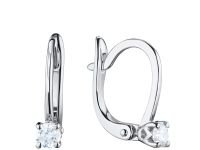 Серьги из белого золота с бриллиантами э0901сг05210201