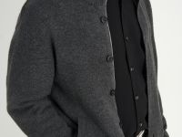 Кардиган с воротником-стойкой