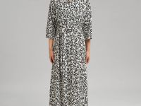 Платье-рубашка длины миди