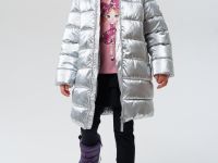 Пальто текстильное с полиуретановым покрытием для девочек