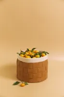 Плетеная корзина Охра