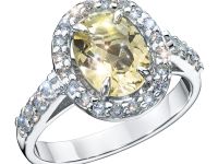 Кольцо из серебра с цитрином э0673кц04250366