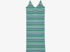 Женское длинное платье Lacoste в полоску