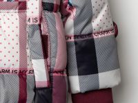 Комплект текстильный с полиуретановым покрытием для девочек: куртка, полукомбинезон