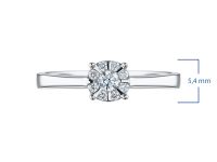 Кольцо из белого золота с бриллиантами э4001кц10153800