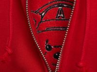 Укороченная толстовка для девочек, Красный