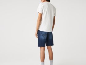 Мужские джинсовые шорты Lacoste приталенного кроя