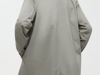 Плащ из хлопка прямого кроя