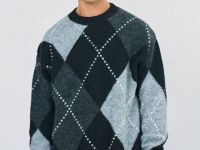 Джемпер из пряжи с шерстью, Черный