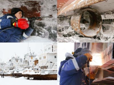 Вызовы в суровых условиях: в Якутии полным ходом проходит выморозка речных судов