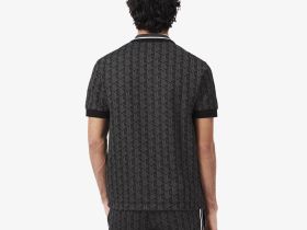 Мужское поло Lacoste классического кроя с монограммой