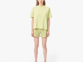 Женская хлопковая футболка Lacoste