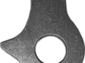 Держатель заднего переключателя "петух" Meta №91 фрезерованный (серебристый)