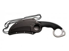 Нож с фиксированным клинком Cold Steel Double Agent I, сталь AUS-8A, рукоять Griv Ex™, черный