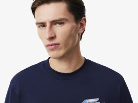 Мужская хлопковая футболка Lacoste
