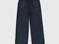 Джинсы Straight с люрексом для девочек, Черный