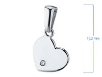 Подвеска из белого золота с бриллиантом э0901пд01182600