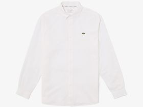 Мужская рубашка Lacoste из смеси хлопка и льна