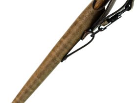 Туристический нож Соболь, сталь M390, рукоять карельская береза, мельхиор