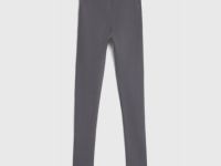 Легинсы в рубчик для девочек, Серый