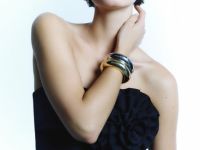 Топ с объёмным декором, Черный