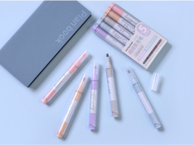 Набор текстовыделителей Languo, 5 цветов с глиттером