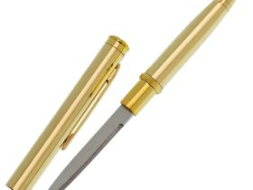 Скрытая ручка-нож Штурм, золотая