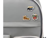 Набор деревянных значков MESHU "Go outside", каширование, 3 шт