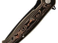 Складной нож Honor Caesar Elite Black, bronze, рукоять титан и карбон, сталь S35VN