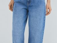 Джинсы Barrel с высокой посадкой, Голубой