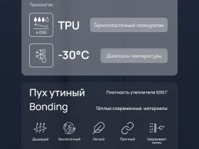 Длинный пуховик с натуральным пухом