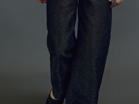 Джинсы Straight с люрексом для девочек, Черный