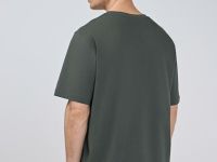 Футболка с абстрактной вышивкой, Зеленый