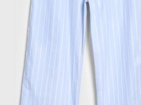 Пижамные брюки из хлопка, Голубой